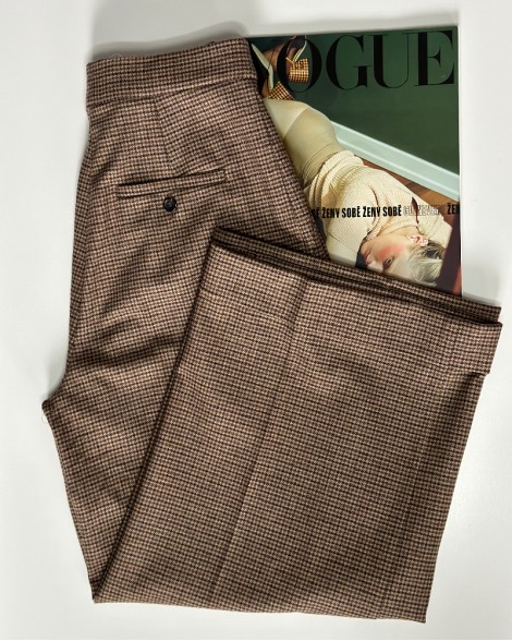 Kalhoty dámské Max Mara hnědé